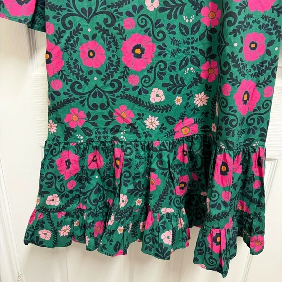 La DoubleJ Green and Pink Floral Dress - Picture 12 of 14